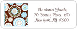 Address Labels by iDesign - Kaliedescope - Brown (Everyday)