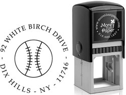 Baseball Custom Self-Inking Stamps by More Than Paper (4924)