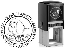 Cocker Spaniel Custom Self-Inking Stamps by More Than Paper (4924)