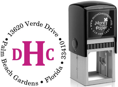 More Than Paper - Custom Self-Inking Stamps (Classic Monogram)