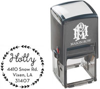 Square Self-Inking Stamp by Mason Row (Holly)