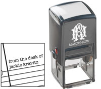 Square Self-Inking Stamp by Mason Row (Jackie)