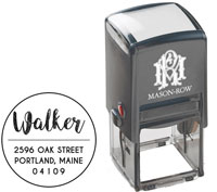 Square Self-Inking Stamp by Mason Row (Walker)