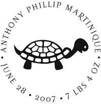 Noteworthy Collections - Custom Self-Inking Address Stampers (Baby Turtle) (NS-167)