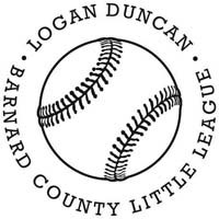 Noteworthy Collections - Custom Self-Inking Address Stampers (Baseball) (NS-180)