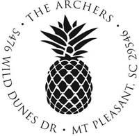 Noteworthy Collections - Custom Self-Inking Address Stampers (Pineapple) (NS-206)