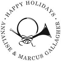Noteworthy Collections - Custom Self-Inking Address Stampers (French Horn) (NS-233)
