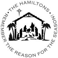 Noteworthy Collections - Custom Self-Inking Address Stampers (Nativity) (NS-241)