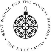 Noteworthy Collections - Custom Self-Inking Address Stampers (Ornament) (NS-243)