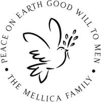 Noteworthy Collections - Custom Self-Inking Address Stampers (Dove of Peace) (NS-245)