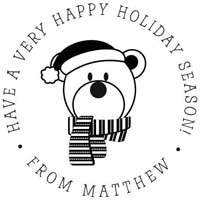 Noteworthy Collections - Custom Self-Inking Address Stampers (Polar Bear) (NS-246)