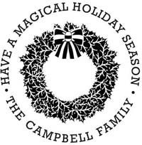 Noteworthy Collections - Custom Self-Inking Address Stampers (Wreath) (NS-260)