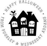 Noteworthy Collections - Custom Self-Inking Address Stampers (Haunted House) (NS-269)