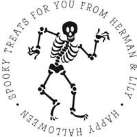 Noteworthy Collections - Custom Self-Inking Address Stampers (Skeleton) (NS-270)