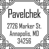 Noteworthy Collections - Custom Self-Inking Address Stampers (Outlined Square) (NS-296)