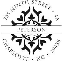 Noteworthy Collections - Custom Self-Inking Address Stampers (Ornate Diamond) (NS-312)