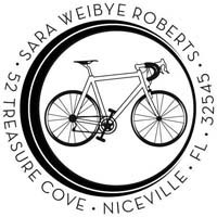 Noteworthy Collections - Custom Self-Inking Address Stampers (Bicycle) (NS-333)