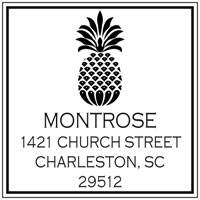Noteworthy Collections - Custom Self-Inking Address Stampers (Pineapple Square) (NS-401)