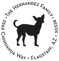 Noteworthy Collections - Custom Self-Inking Address Stampers (Chihuahua) (NS-415)