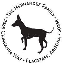 Noteworthy Collections - Custom Self-Inking Address Stampers (Chihuahua 2) (NS-416)