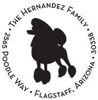 Noteworthy Collections - Custom Self-Inking Address Stampers (Poodle) (NS-422)