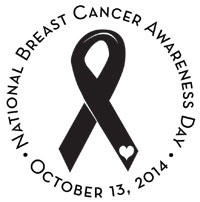Noteworthy Collections - Custom Self-Inking Address Stampers (Awareness Ribbon w/Heart) (NS-427)