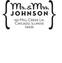Noteworthy Collections - Custom Self-Inking Address Stampers (Parenthesis) (NS-461)