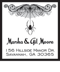 Noteworthy Collections - Custom Self-Inking Address Stampers (Spider Square) (NS-469)