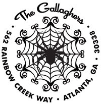 Noteworthy Collections - Custom Self-Inking Address Stampers (Spiderweb) (NS-470)