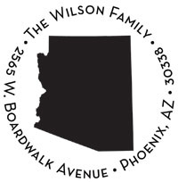 Noteworthy Collections - Custom Self-Inking Address Stampers (Arizona) (NS-485)