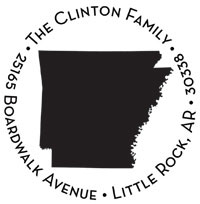 Noteworthy Collections - Custom Self-Inking Address Stampers (Arkansas) (NS-486)