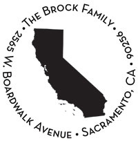 Noteworthy Collections - Custom Self-Inking Address Stampers (California) (NS-487)