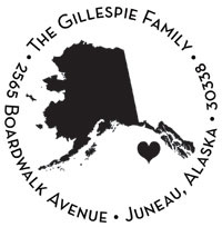Noteworthy Collections - Custom Self-Inking Address Stampers (Capital of Alaska) (NS-534)