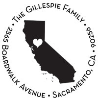 Noteworthy Collections - Custom Self-Inking Address Stampers (Capital of California) (NS-537)