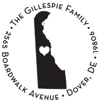 Noteworthy Collections - Custom Self-Inking Address Stampers (Capital of Delaware) (NS-540)