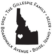Noteworthy Collections - Custom Self-Inking Address Stampers (Capital of Idaho) (NS-544)