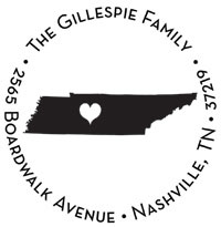 Noteworthy Collections - Custom Self-Inking Address Stampers (Capital of Tennessee) (NS-574)