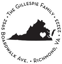 Noteworthy Collections - Custom Self-Inking Address Stampers (Capital of Virginia) (NS-578)