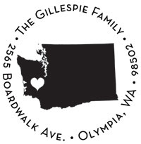 Noteworthy Collections - Custom Self-Inking Address Stampers (Capital of Washington) (NS-579)