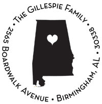 Noteworthy Collections - Custom Self-Inking Address Stampers (Birmingham, AL) (NS-584)