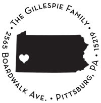 Noteworthy Collections - Custom Self-Inking Address Stampers (Pittsburgh, PA) (NS-617)