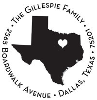 Noteworthy Collections - Custom Self-Inking Address Stampers (Dallas, TX) (NS-623)