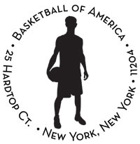 Noteworthy Collections - Custom Self-Inking Address Stampers (Basketball Player) (NS-631)
