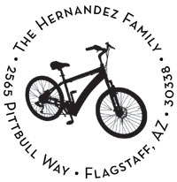 Noteworthy Collections - Custom Self-Inking Address Stampers (Bike Silhouette) (NS-632)