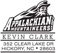 Noteworthy Collections - Custom College Stampers (Appalachian State Block) (TNS-APP02)