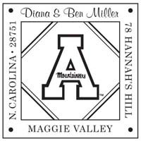 Noteworthy Collections - Custom College Stampers (Appalachian State Square) (TNS-APP03)