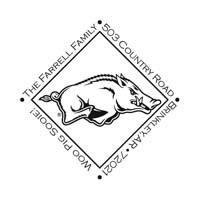 Noteworthy Collections - Custom College Stampers (Razorback Diamond Stamp) (TNS-ARK03)