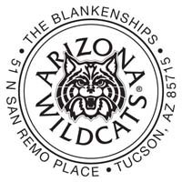 Noteworthy Collections - Custom College Stampers (Arizona Wildcats Circular Stamp) (TNS-ARZ02)