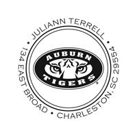 Noteworthy Collections - Custom College Stampers (Auburn Tigers Circular Stamp) (TNS-AUB02)
