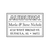Noteworthy Collections - Custom College Stampers (Auburn Rectangle Stamp) (TNS-AUB04)